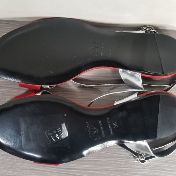 Roger Vivier Strappy Flat Sandals, Red Satin - Picture 10 of 11